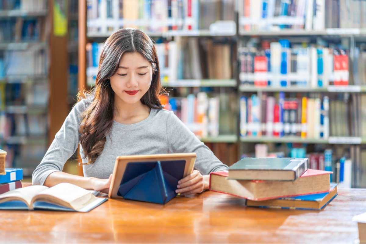 Woman Learning Tech